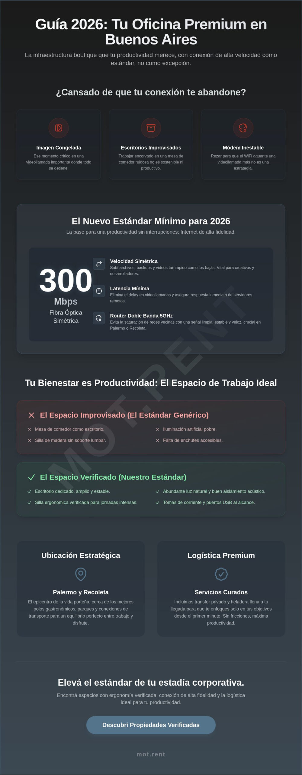 Departamentos con internet de alta velocidad para trabajar en Buenos Aires: Guía 2026