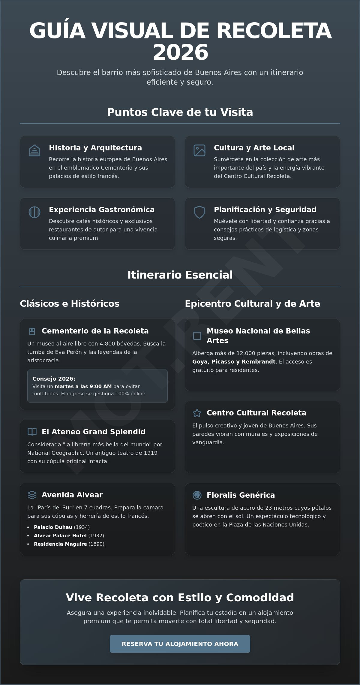 Qué hacer en Recoleta: Guía definitiva para explorar el barrio más elegante de Buenos Aires en 2026